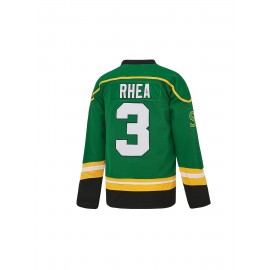 Ross The Boss #3 Rhea Hockey Jersey St John's Shamrocks Ice Hockey Shirts with EMHL Patch
