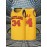Men's #34 Yellow Basketball Jersey with Red Accents - Embroidered Polyester, Loose Fit, Breathable & Stretch Fabric for Sports, Casual Wear, and Outdoor Activities, Sizes S-XXXL