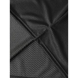 Men'S American Football Uniform # 7 Black Embroidered Polyester Sports Shirt