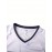Men's #15 White Basketball Jersey - V-Neck, Breathable Polyester,