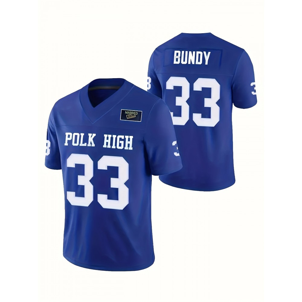 Men'S Embroidered Sports Jersey # 33 Blue American Football Quality Casual Fashion Rugby Sweatshirt Size Sweatshirt S-XXXL Men'S Embroidered Sports Jersey # 33 Blue American Football Quality Casual Fashion Rugby Sweatshirt Size Sweatshirt S-XXXL