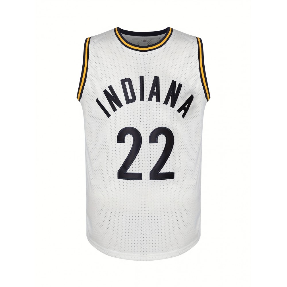 Caitlin Clark #22 Indiana Fever Basketball Jersey - White, Sleeveless, Breathable Mesh Fabric, Moisture-Wicking, Lightweight & Comfortable for Sports, Parties, and Casual Wear Caitlin Clark #22 Indiana Fever Basketball Jersey - White, Sleeveless, Breathable Mesh Fabric, Moisture-Wicking, Lightweight & Comfortable for Sports, Parties, and Casual Wear
