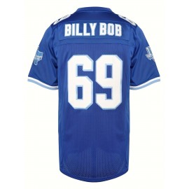 Billy Bob #69 Varsity BluesWest Canaan HS FootballJersey Stitched Mesh Shirt