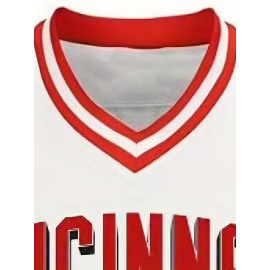 Men'S # 19 White Pullover Baseball Casual Sports Shirt Suitable For Training, Competition, Team Sports S-3XL