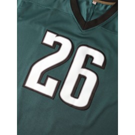 Men'S American 26 Green Rugby Sweatshirt S-3XL