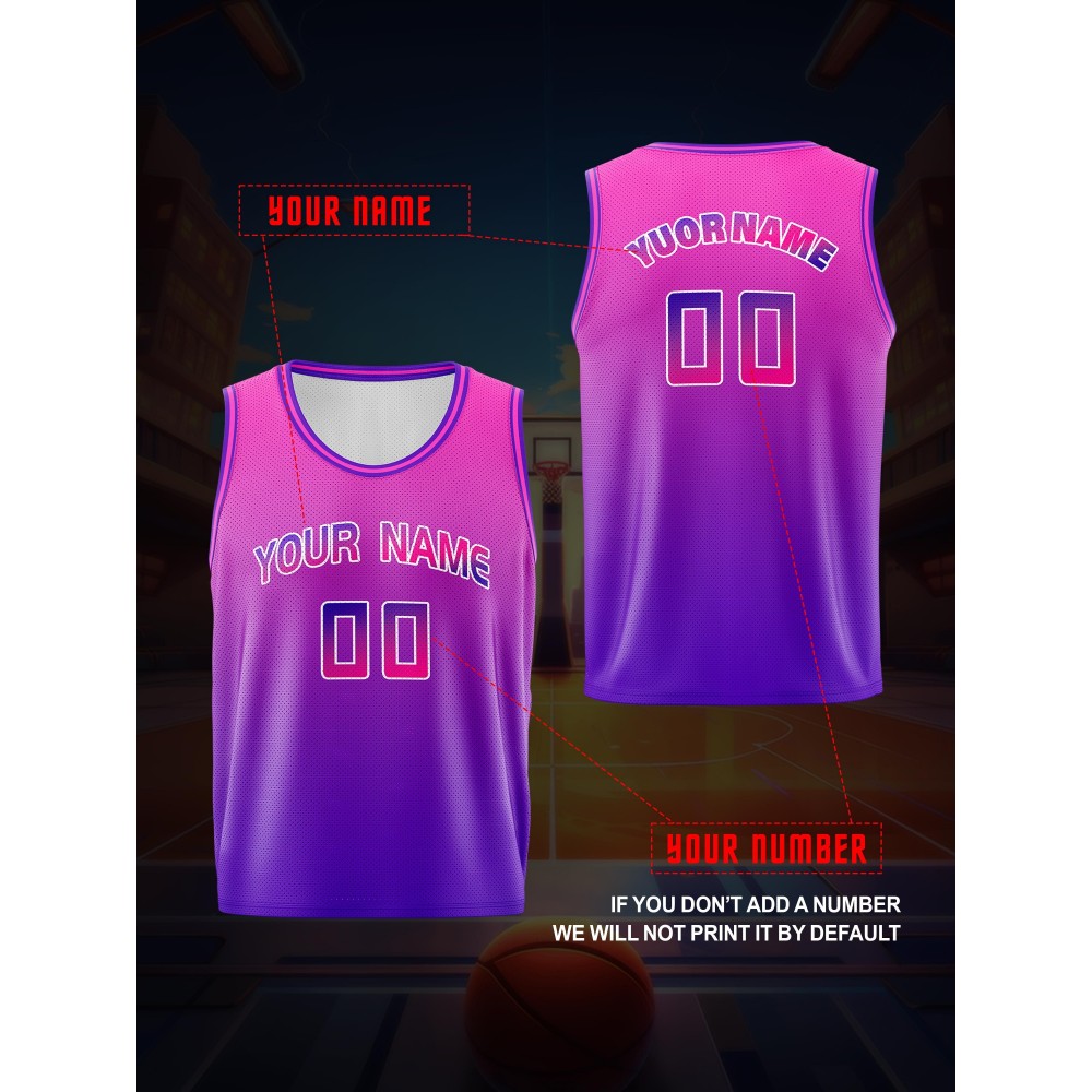 Custom Youngsters' Basketball Jersey with Name & Number - Breathable, Comfort Fit for Training & Games, Perfect for Outdoor Sports & Casual Wear, Perfect for Outdoor Custom Youngsters' Basketball Jersey with Name & Number - Breathable, Comfort Fit for Training & Games, Perfect for Outdoor Sports & Casual Wear, Perfect for Outdoor