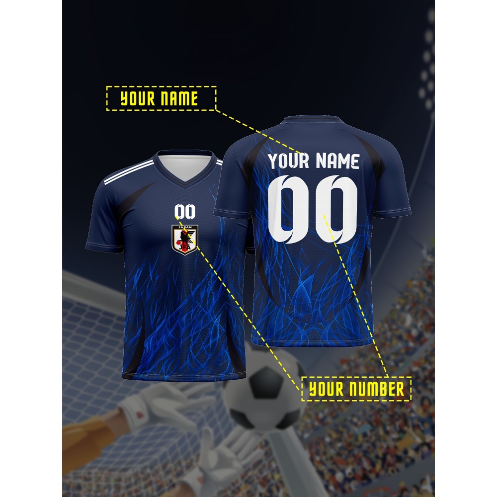 Customizable Kids Football Jersey | V-Neck Polyester, Personalized Name & Number, Preppy Sports Casual Streetwear for Children & Teens Customizable Kids Football Jersey | V-Neck Polyester, Personalized Name & Number, Preppy Sports Casual Streetwear for Children & Teens